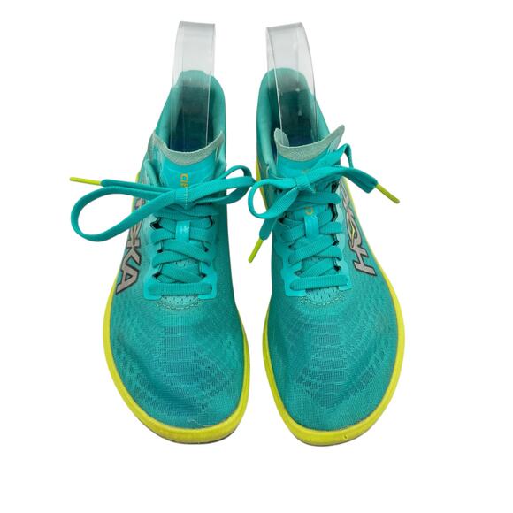 Hoka Unisex Cielo X 2 LD Teal Neon Lightweight Competition Running Track Shoes - Picture 3 of 12